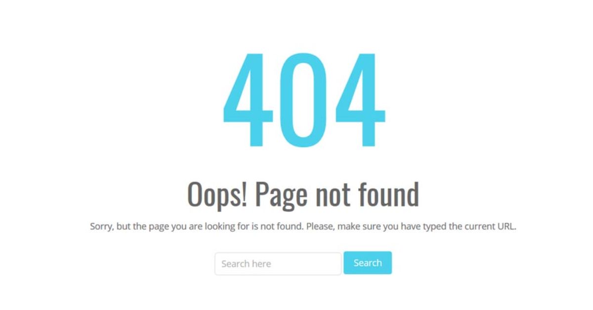 Lỗi trang 404